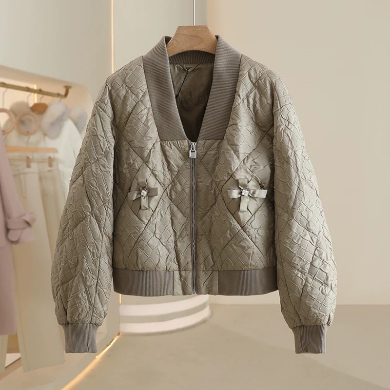 （朗）SL复古白鸭绒时尚短款羽绒服