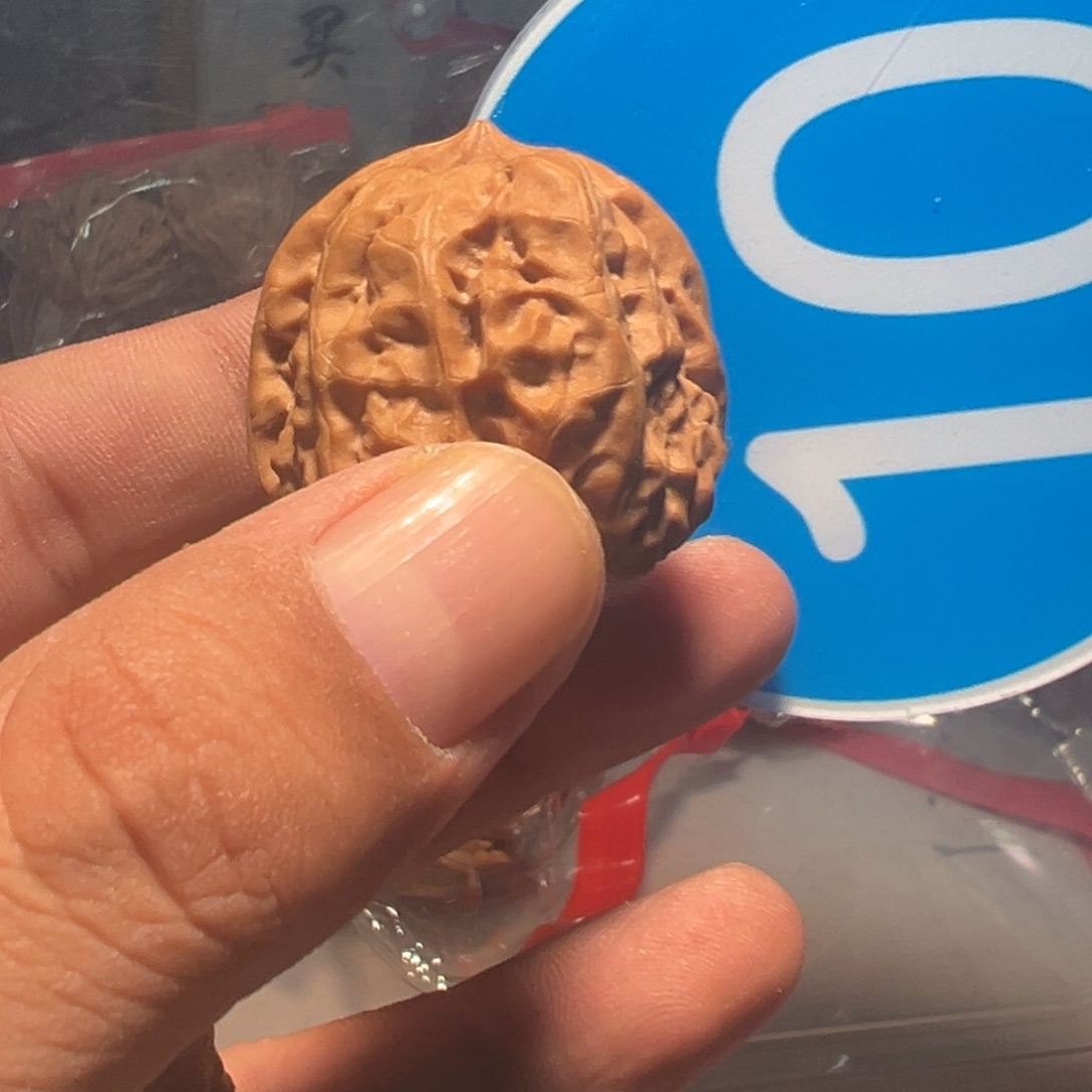 一***厨文玩核桃，蓝色10号