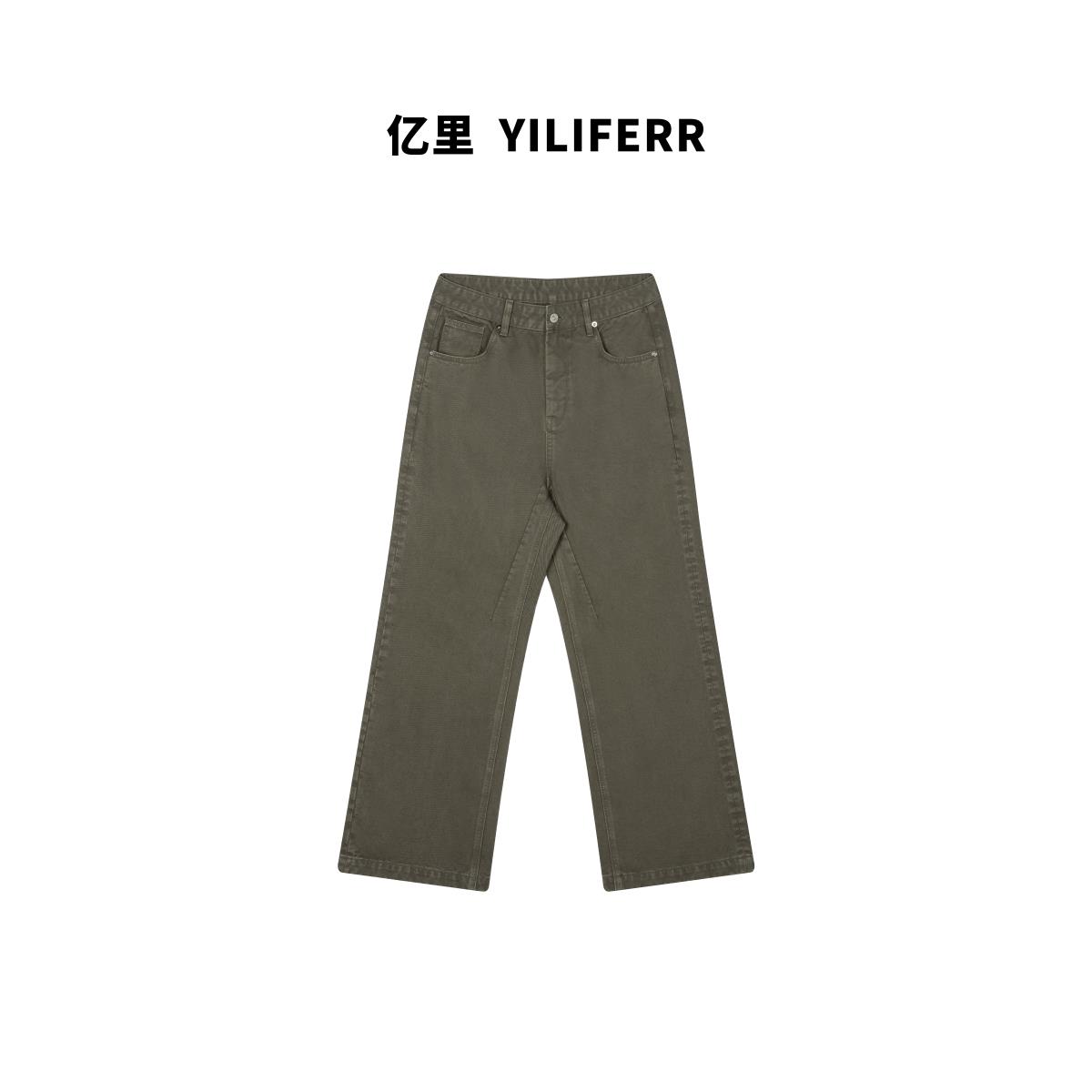 【YILI显瘦女装】时尚休闲小众穿搭直筒牛仔裤Y0255