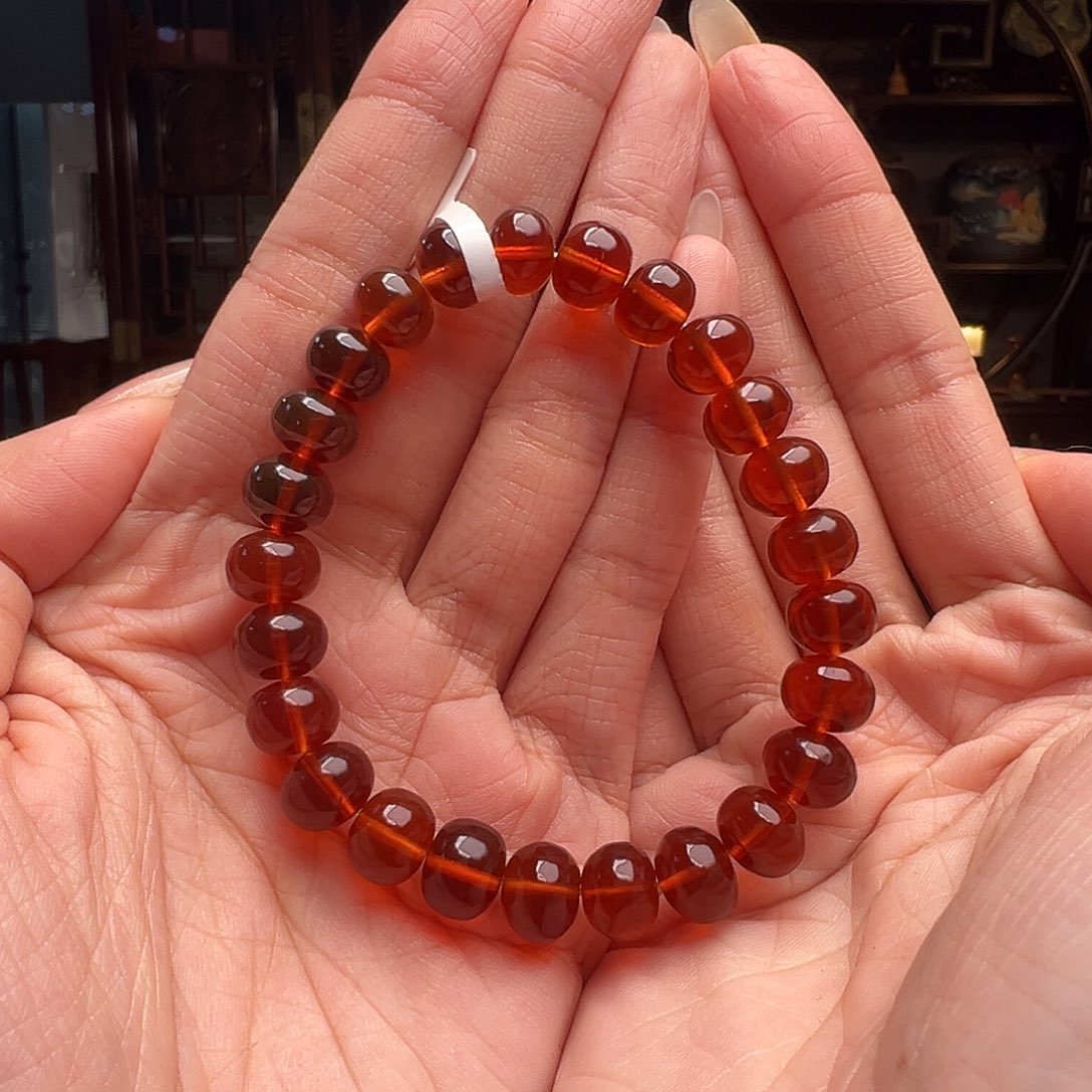 琥珀裸石未镶嵌抚顺琥珀10127。9mm