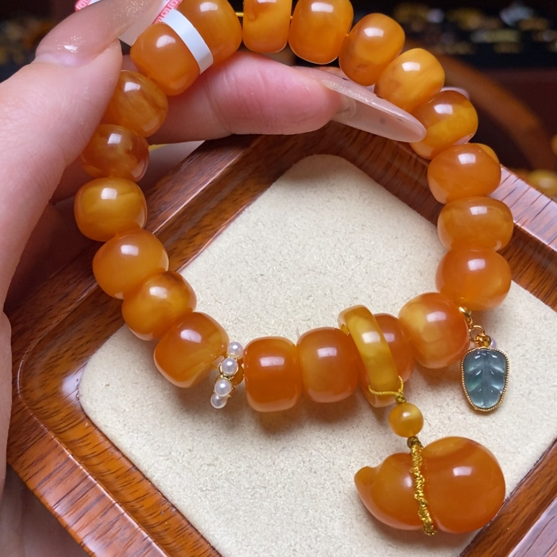 【闪购商品】蜜蜡手链未镶嵌手串