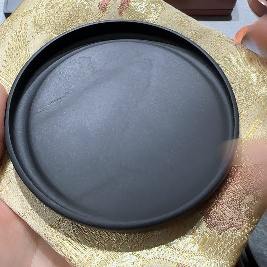 眉子坑眉纹歙砚布袋
