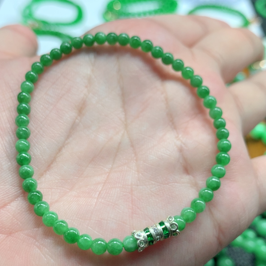 未镶嵌手链翡翠翡翠