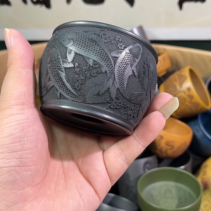 茶杯紫砂全手工紫砂主人杯