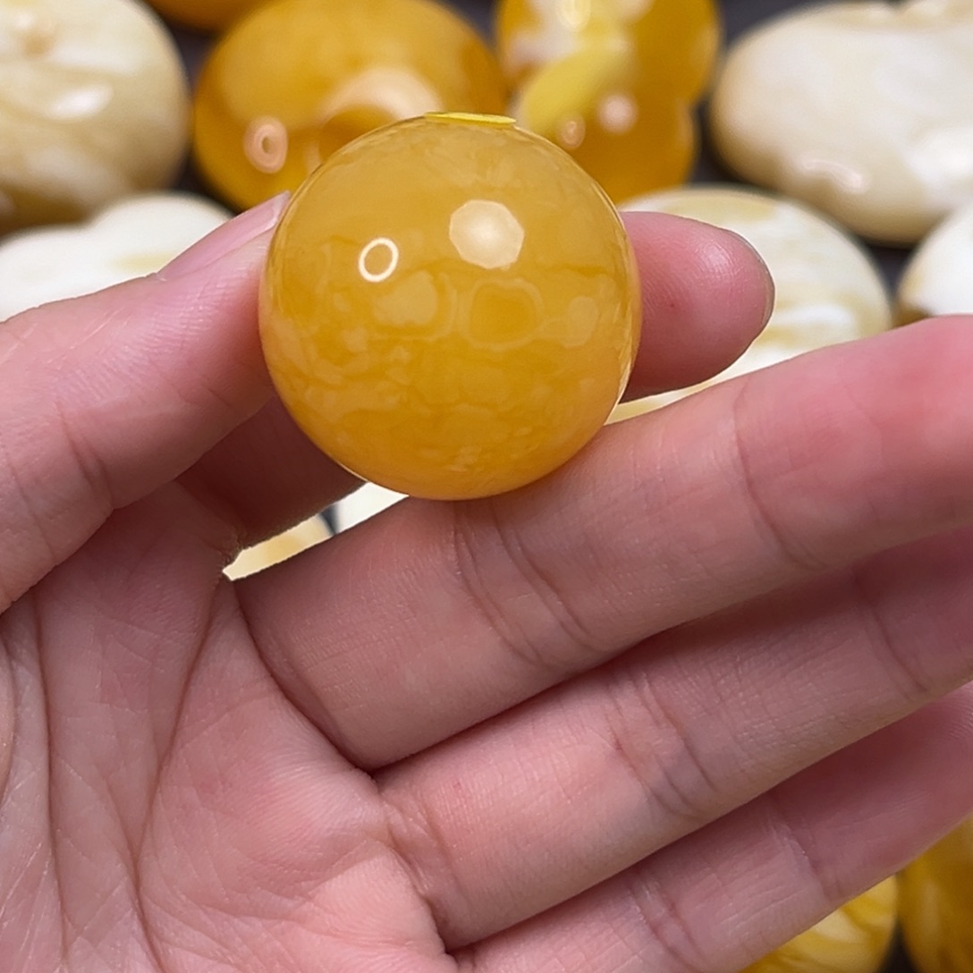 琥珀裸石未镶嵌?****?单珠