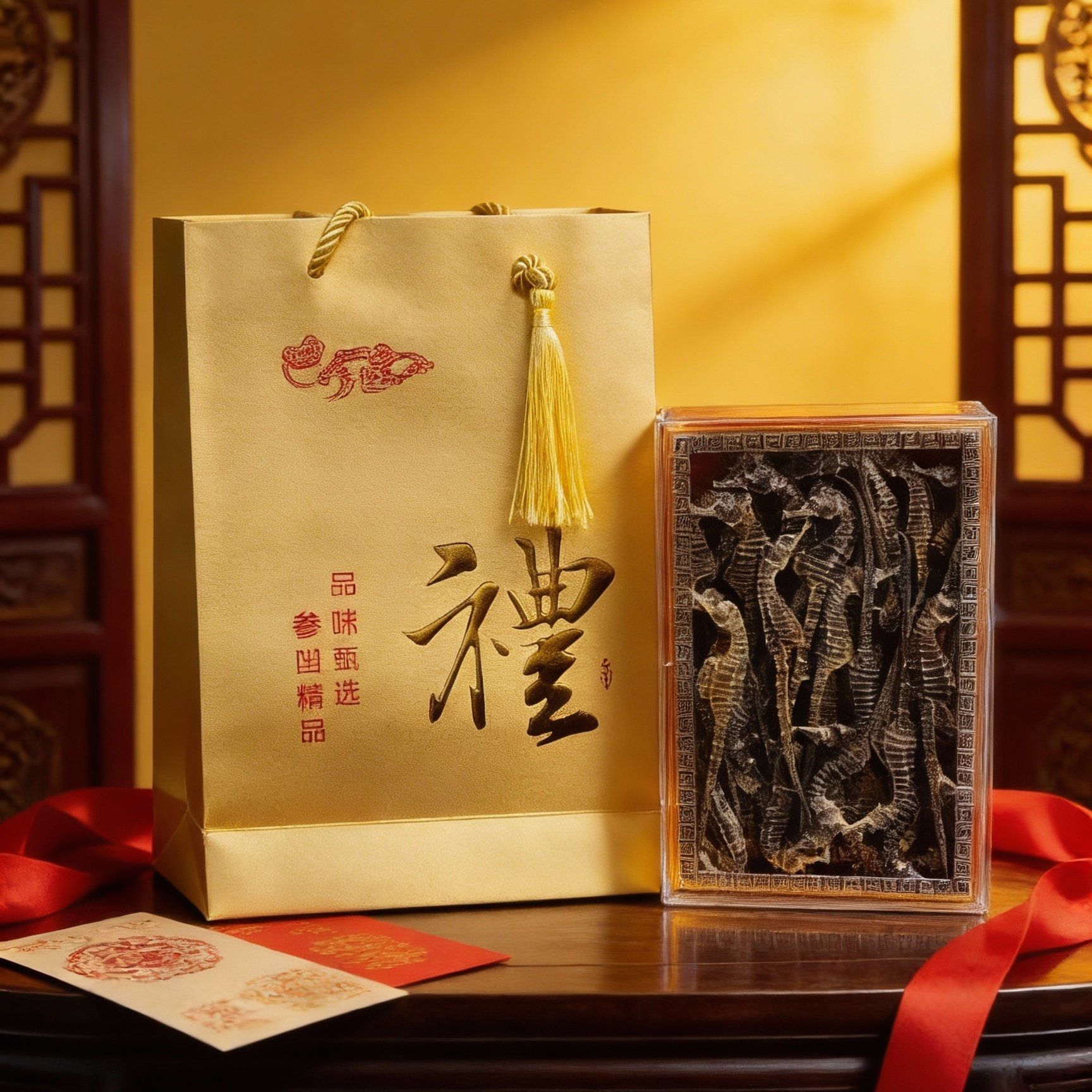 龙马精神滋补养生礼盒膨腹海马送长辈家长客户领导走亲戚团购批发