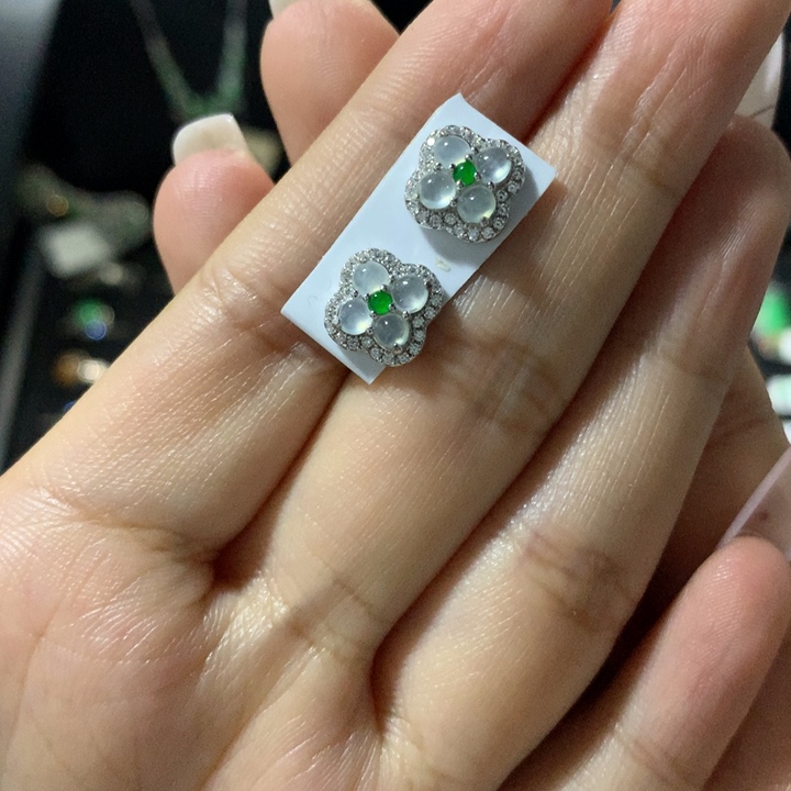 翡翠银S925镶嵌戒指