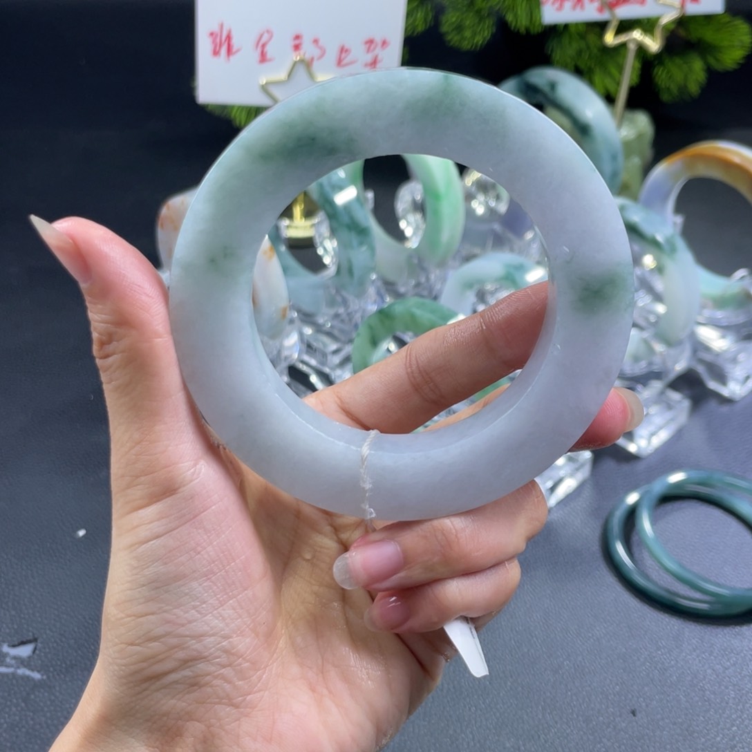定制翡翠天然a货翡翠手镯未镶嵌