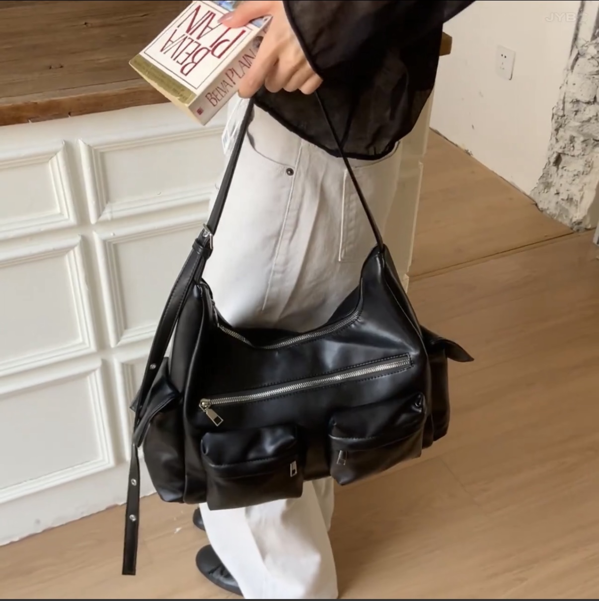 【001-067】玖柒ins秋冬百搭酷帅复古小众韩系慵懒休闲气质女包美晕