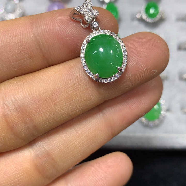 未镶嵌翡翠耳饰翡翠吊坠