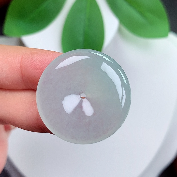 颈饰未镶嵌翡翠平安扣 27.3x5.5mm