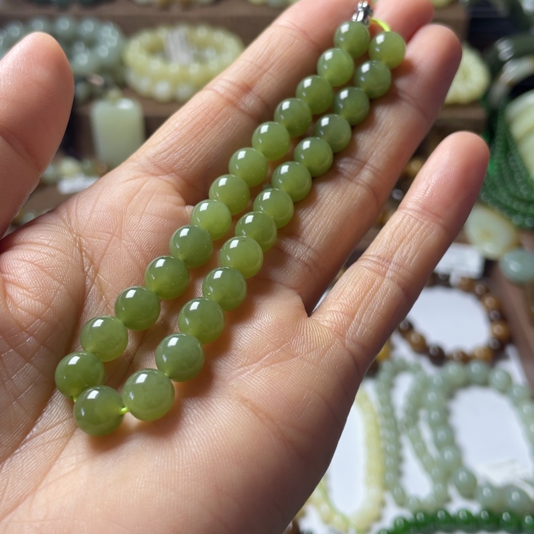 和田玉手链未镶嵌王*七