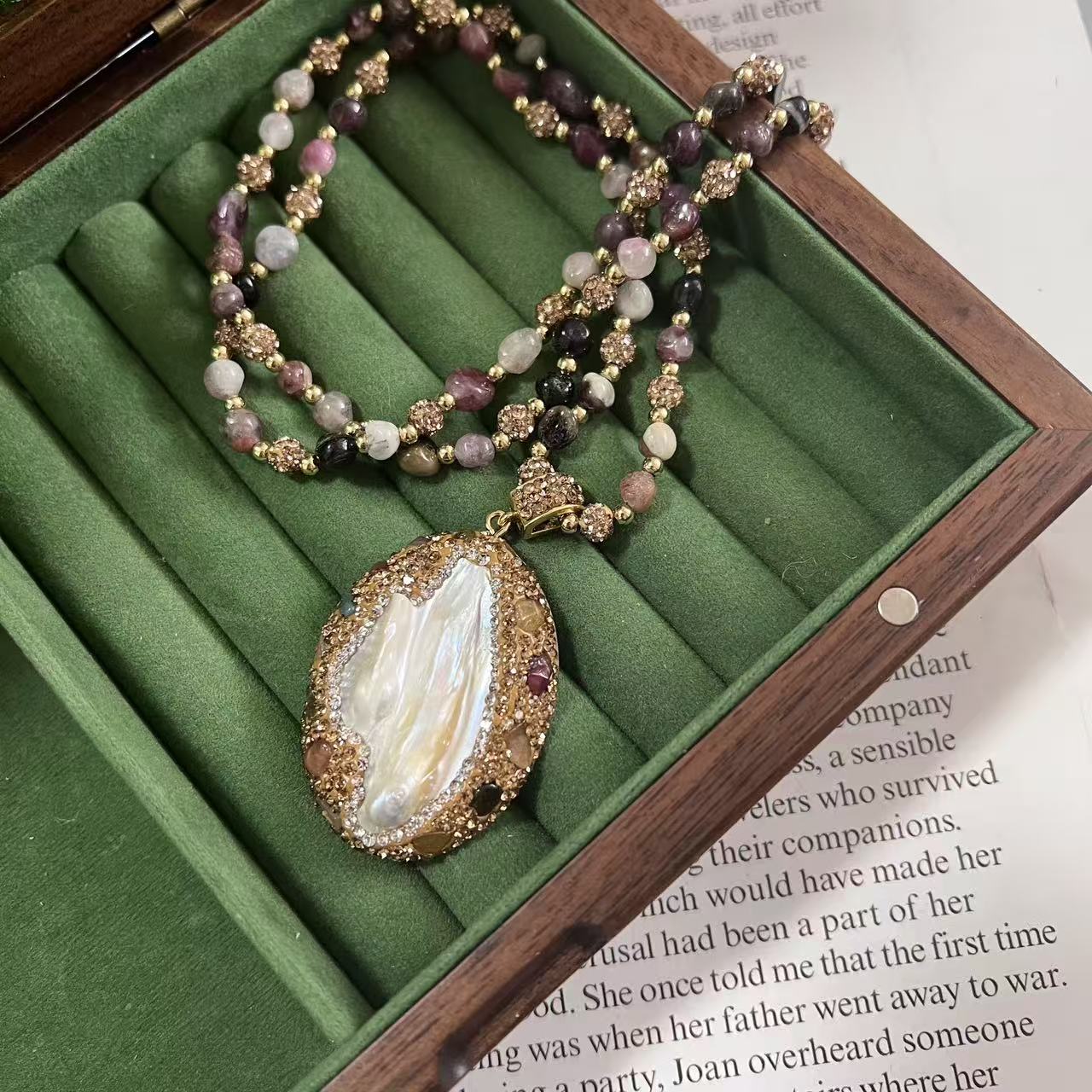 铜合金合成锆石耳饰 复古毛衣链轻奢高级感重工长款耳环项链2025