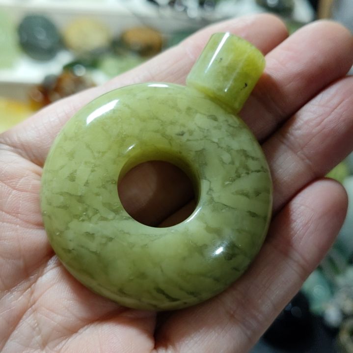 岫玉平安扣未镶嵌