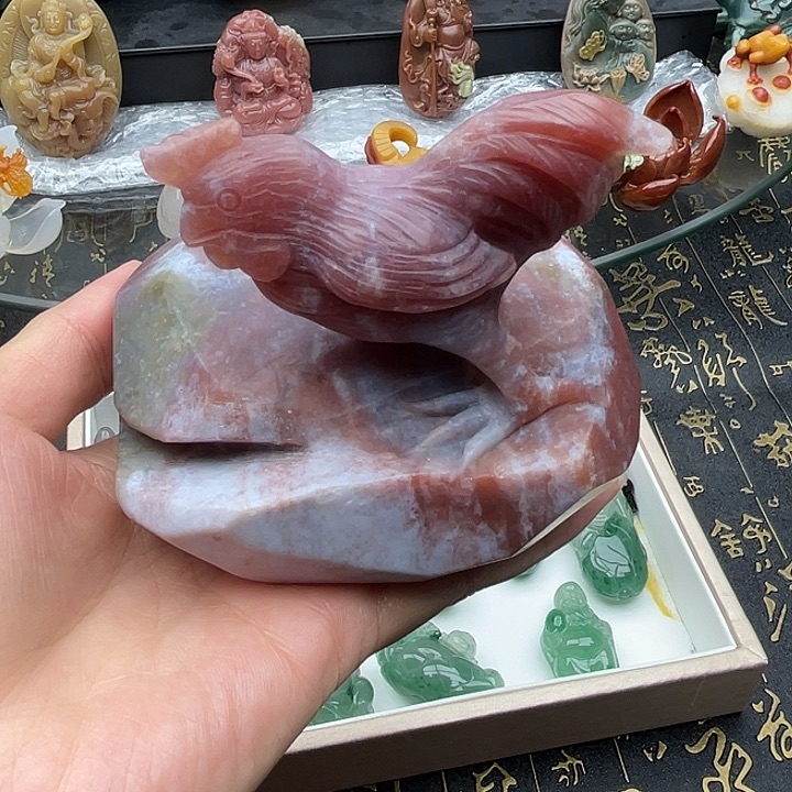 石英质玉未镶嵌摆件