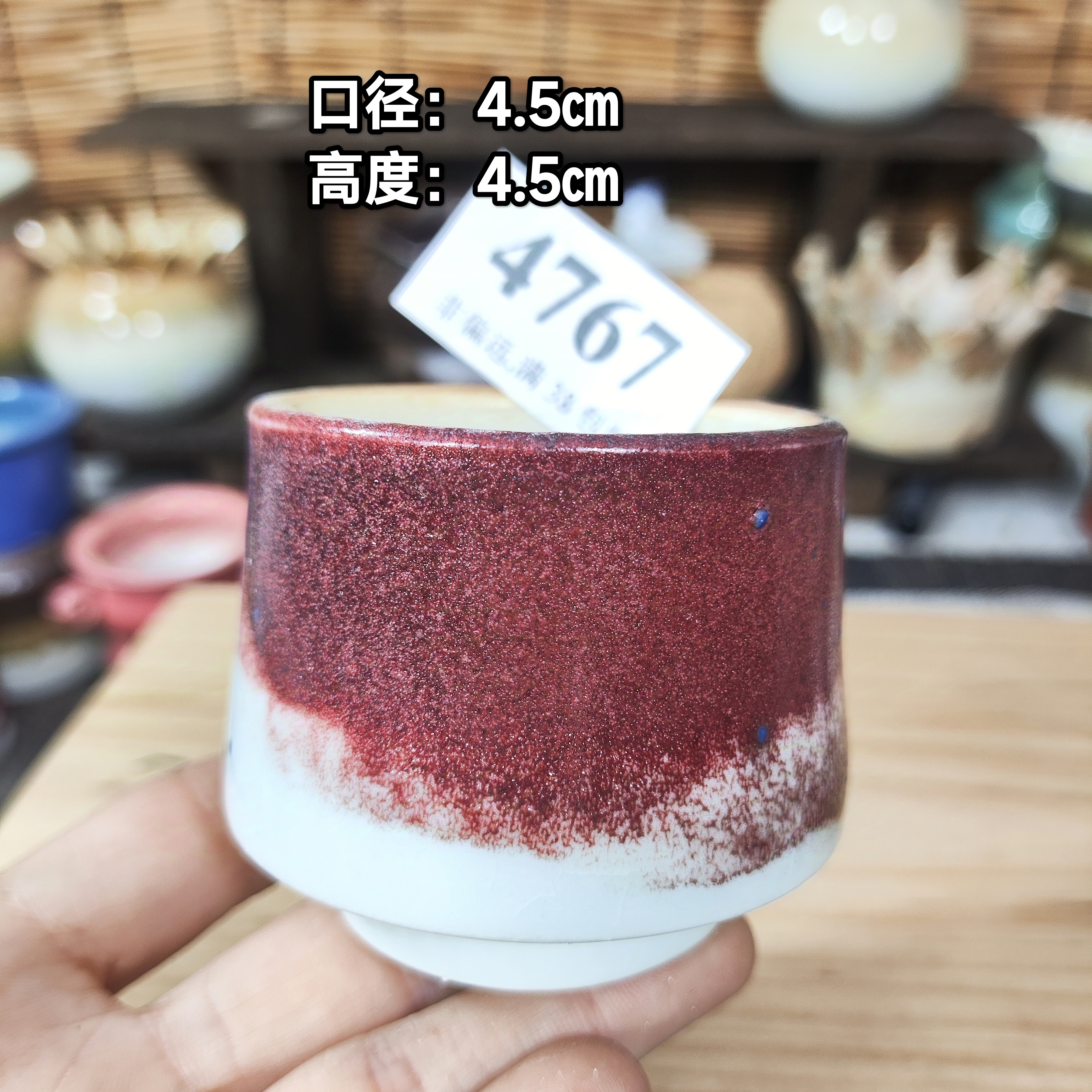 手工创意多肉花盆摆件迷你多肉花盆景德镇纯手工制做