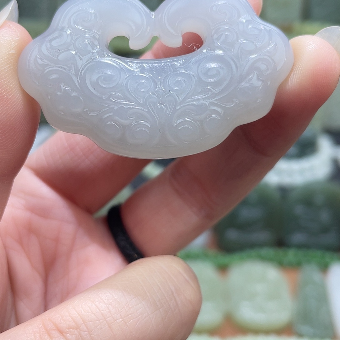 和田玉未镶嵌吊坠(不含链)