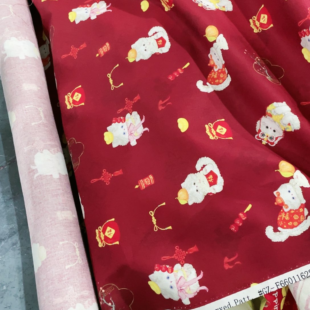 一米价纯棉平布1.1米宽果子布艺地卷