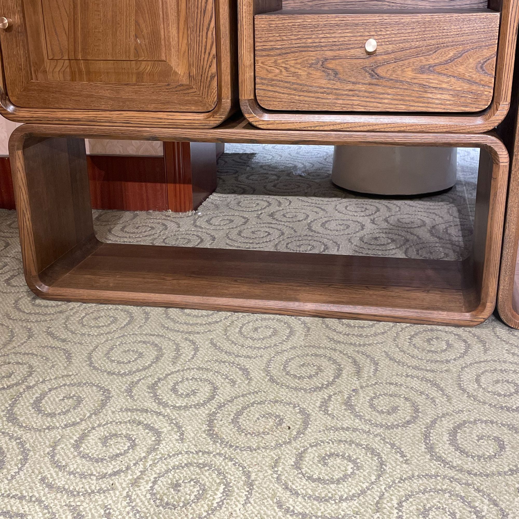 实木格子柜（镂空）900*300*350书柜新中式复古客厅网红家具小家具