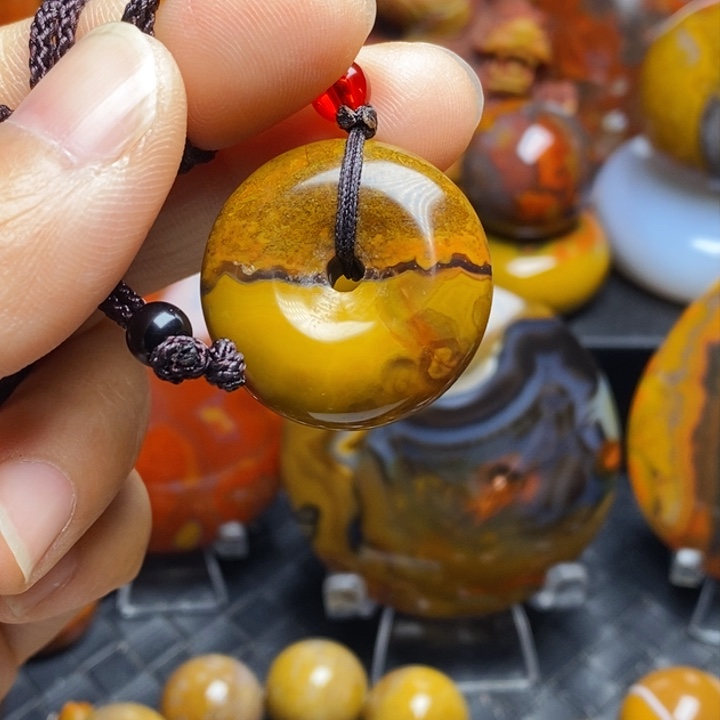 玛瑙/玉髓吊坠(不含链)未镶嵌