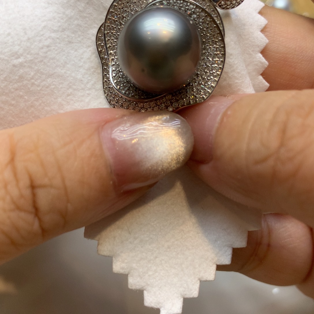 颈饰银S925镶嵌海水珍珠