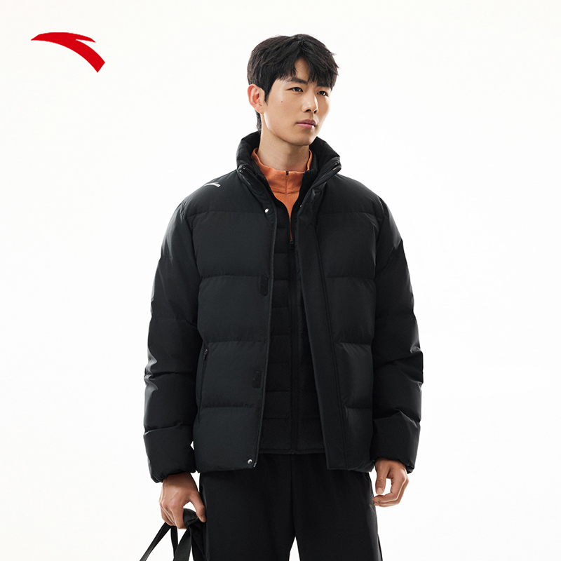 安踏面包羽绒服丨四防抗寒冬季保暖防泼水户外棉服男加厚鸭绒外套