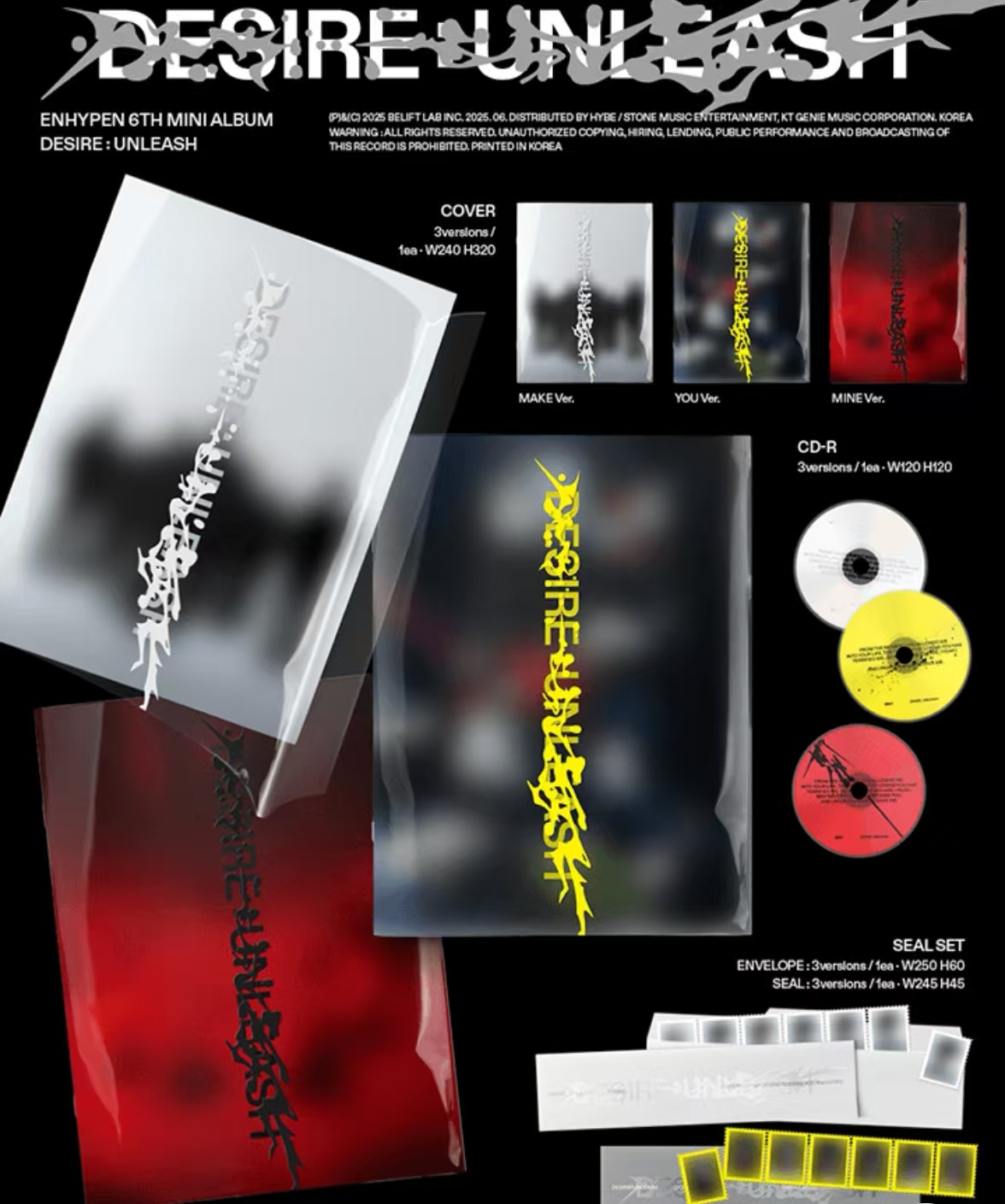 【国现】ENHYPEN 符 mini6 迷你6 专辑合集