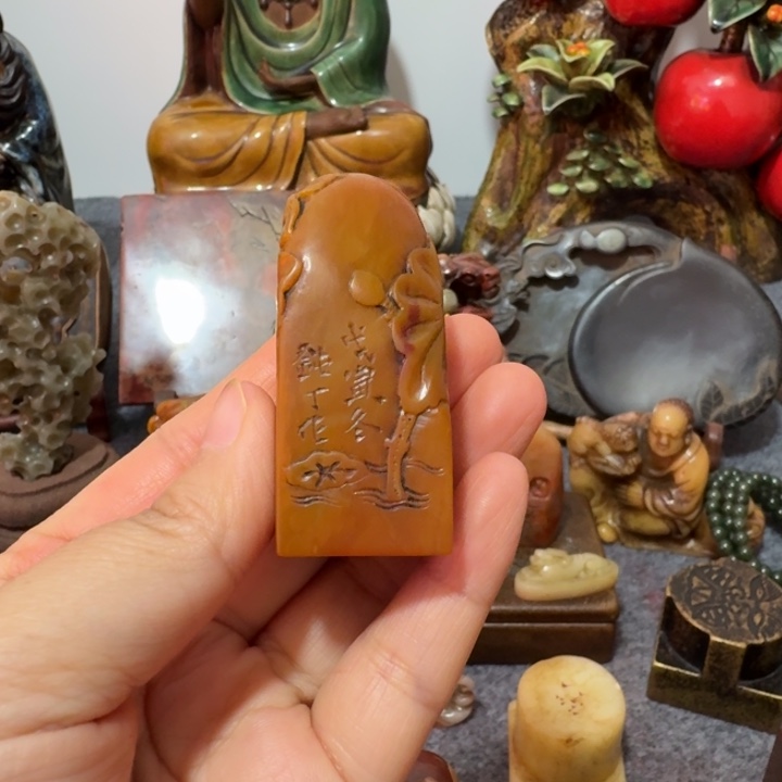 木***马石材手工艺品摆件