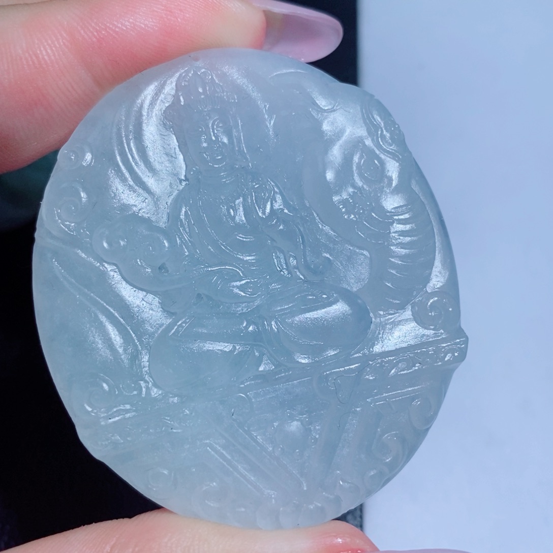 定制翡翠未镶嵌吊坠