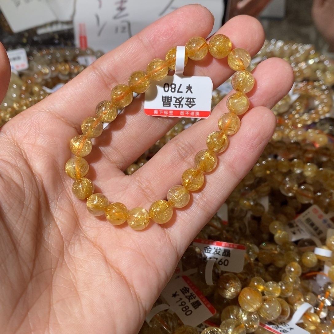 水晶手链未镶嵌我