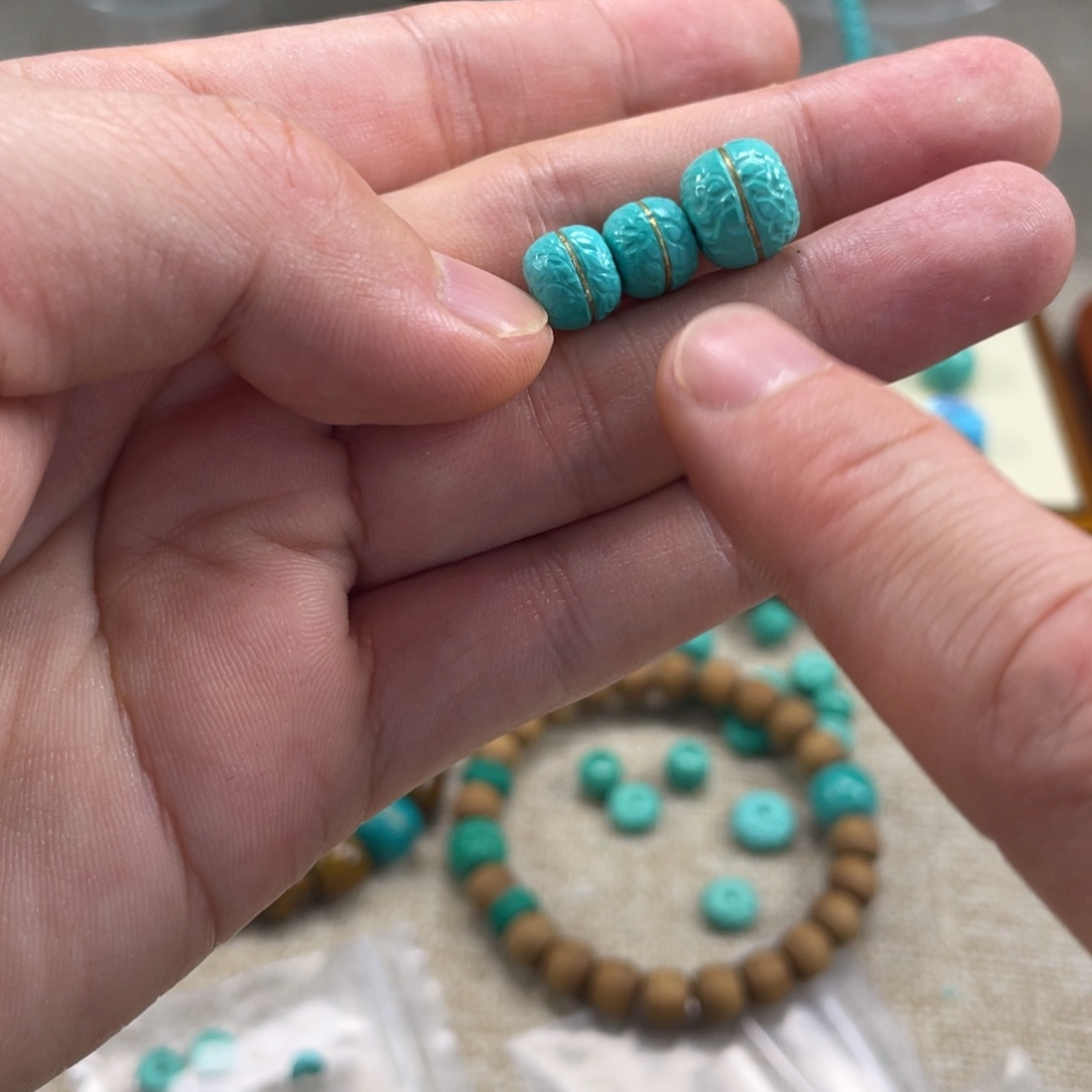 原生态湖北矿小配饰，直径8