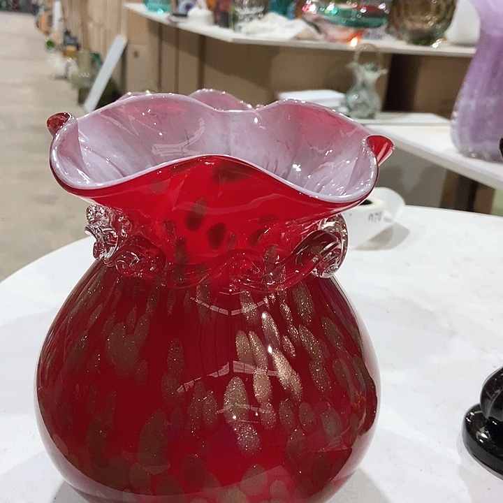 无铅玻璃琉璃花瓶高20口8