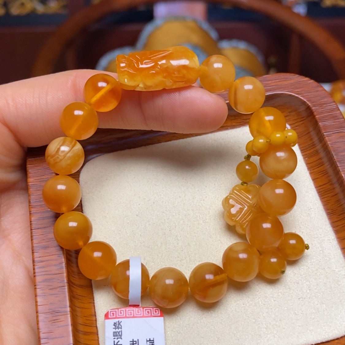 【闪购商品】蜜蜡手链未镶嵌手串