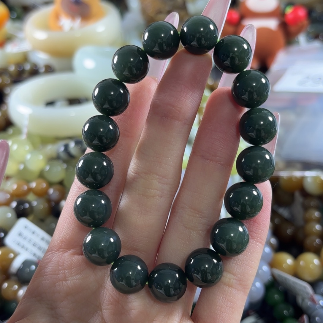 和田玉未镶嵌手链