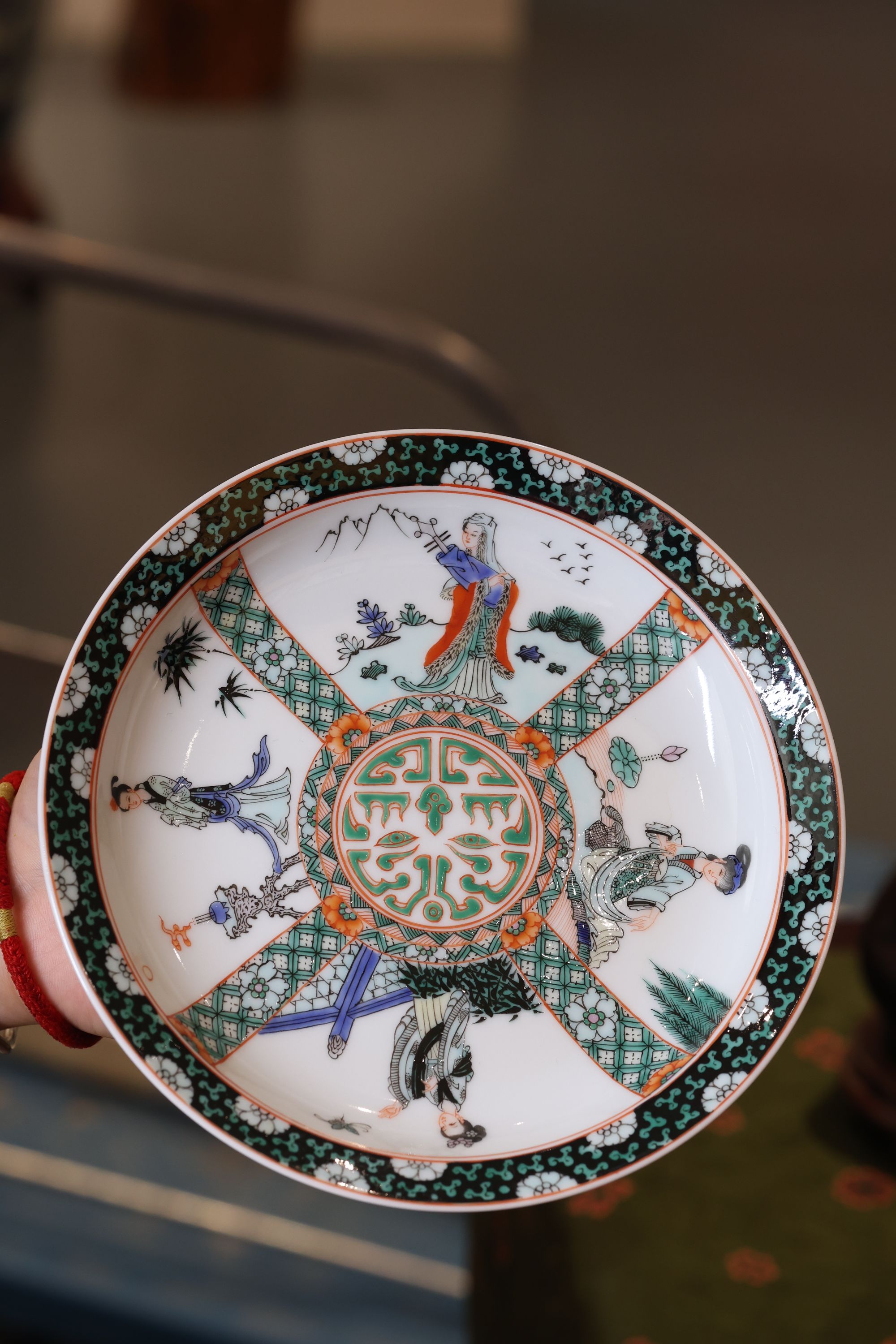 古阅和风·四美图壶承景德镇纯手工手绘茶具茶器