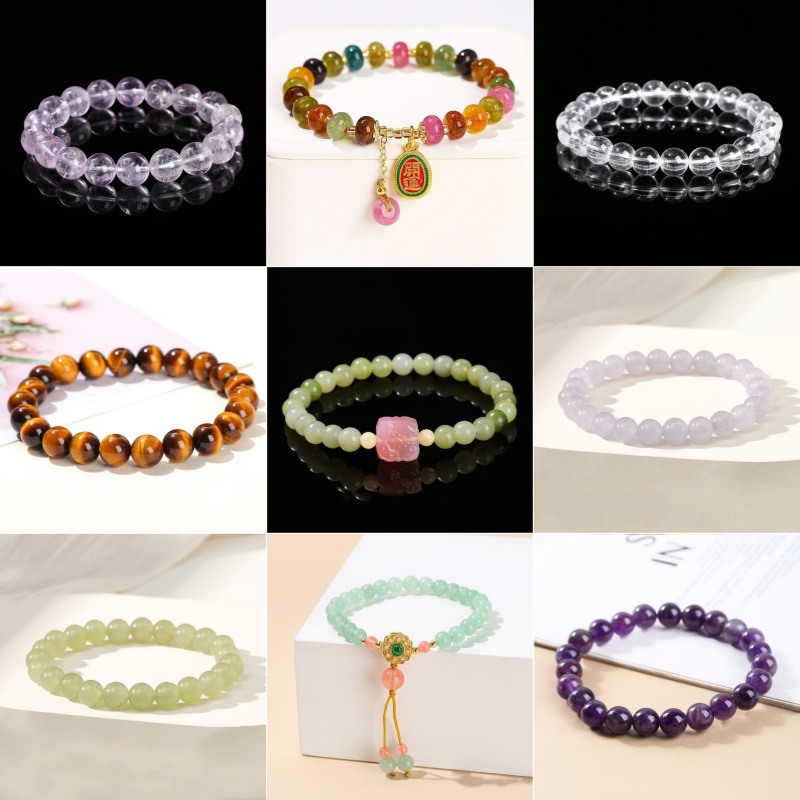 非金属珐琅手链 拍一拆七 石头手串不重样设计师款式