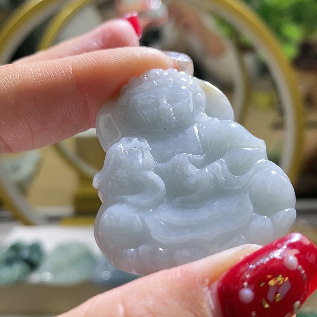 【闪购商品】翡翠颈饰未镶嵌观音