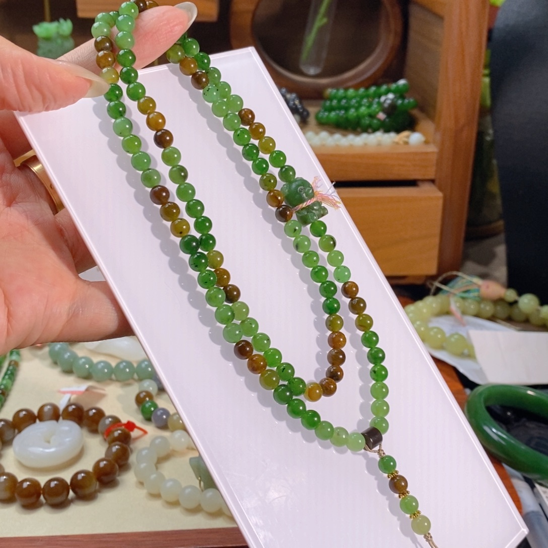 和田玉未镶嵌手链