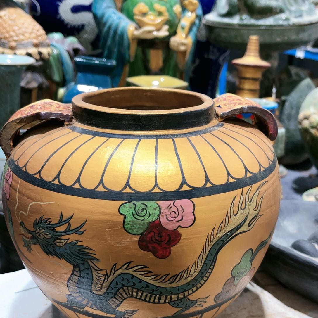 瓦当摆件摆件茶的茶桌陶瓷史**科