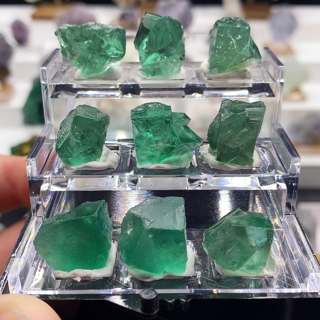 石材7盒英国日光萤石