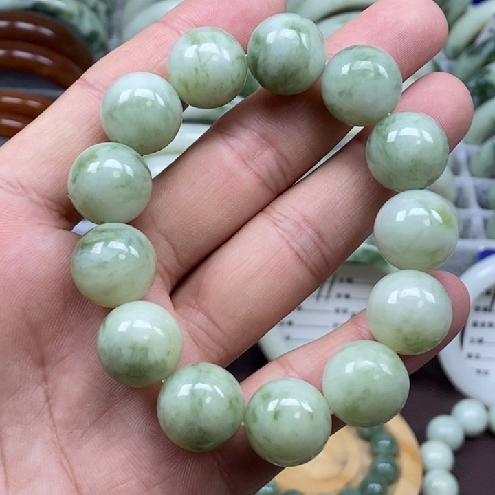 蛇纹石玉未镶嵌手链