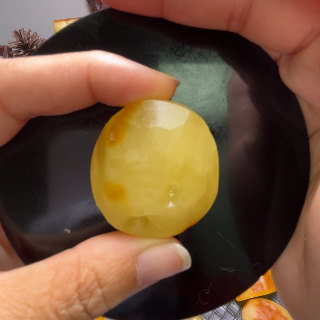 定制琥珀未镶嵌琥珀蜜蜡原石定制有瑕