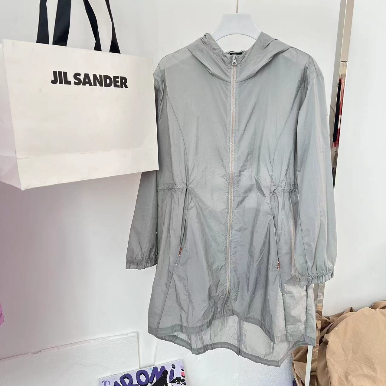 女夏季速干中长款防晒衣亲子B2288