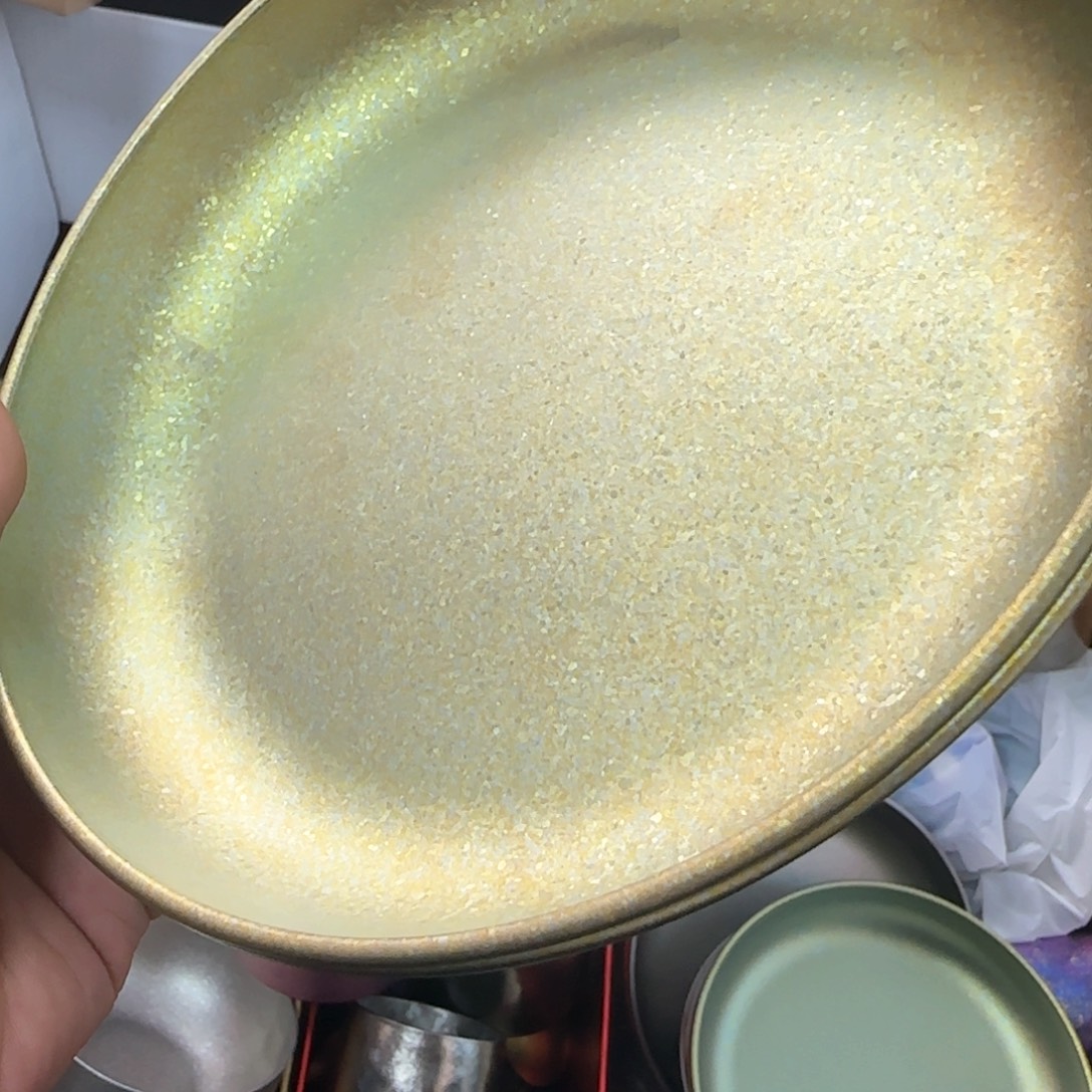 金属两个盎大盘金色福利微瑕