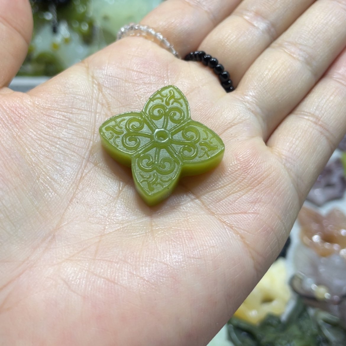 【闪购商品】岫玉颈饰未镶嵌2吊坠