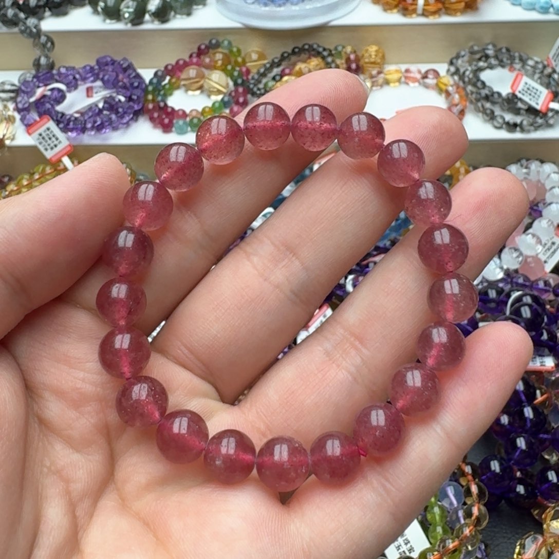 水晶手链未镶嵌草莓晶