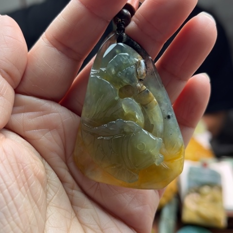 岫玉挂件未镶嵌挂件