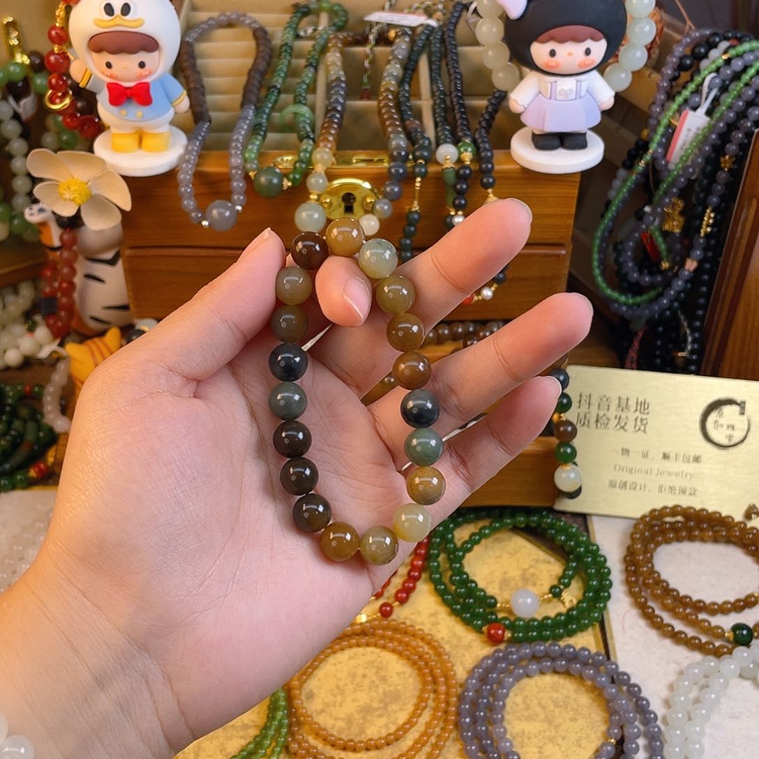 和田玉单圈手串未镶嵌