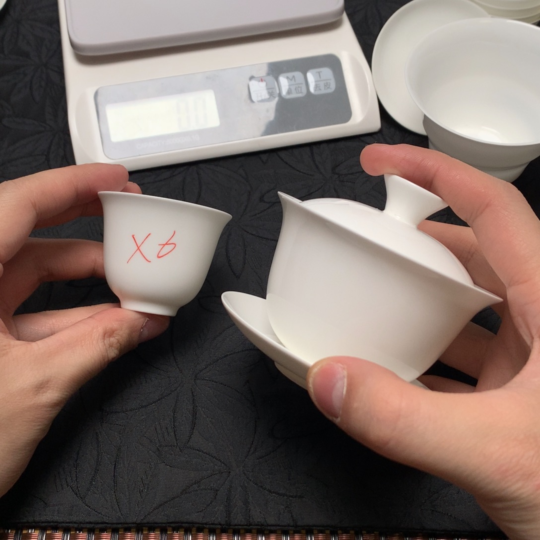 110+6个铃铛杯骨瓷薄胎茶具