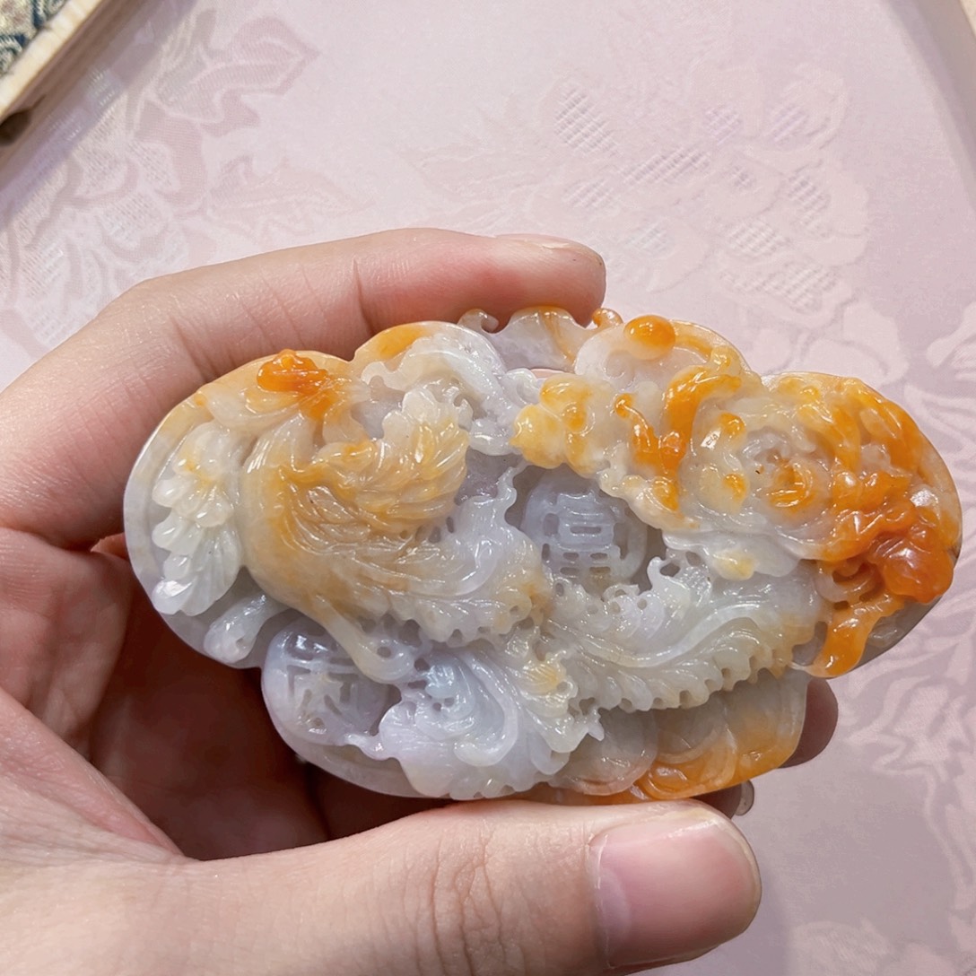 翡翠合金吊坠(赠链)代编织